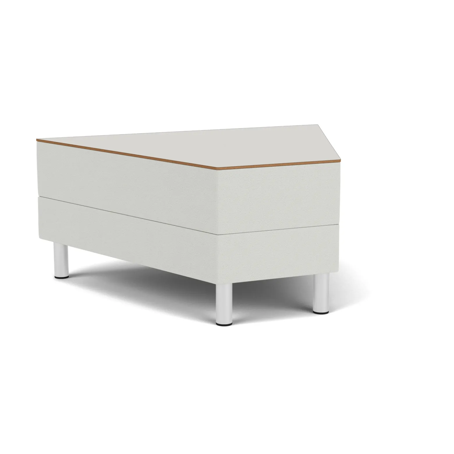 Social 45 Degree Wedge Table in Standard Upholstery