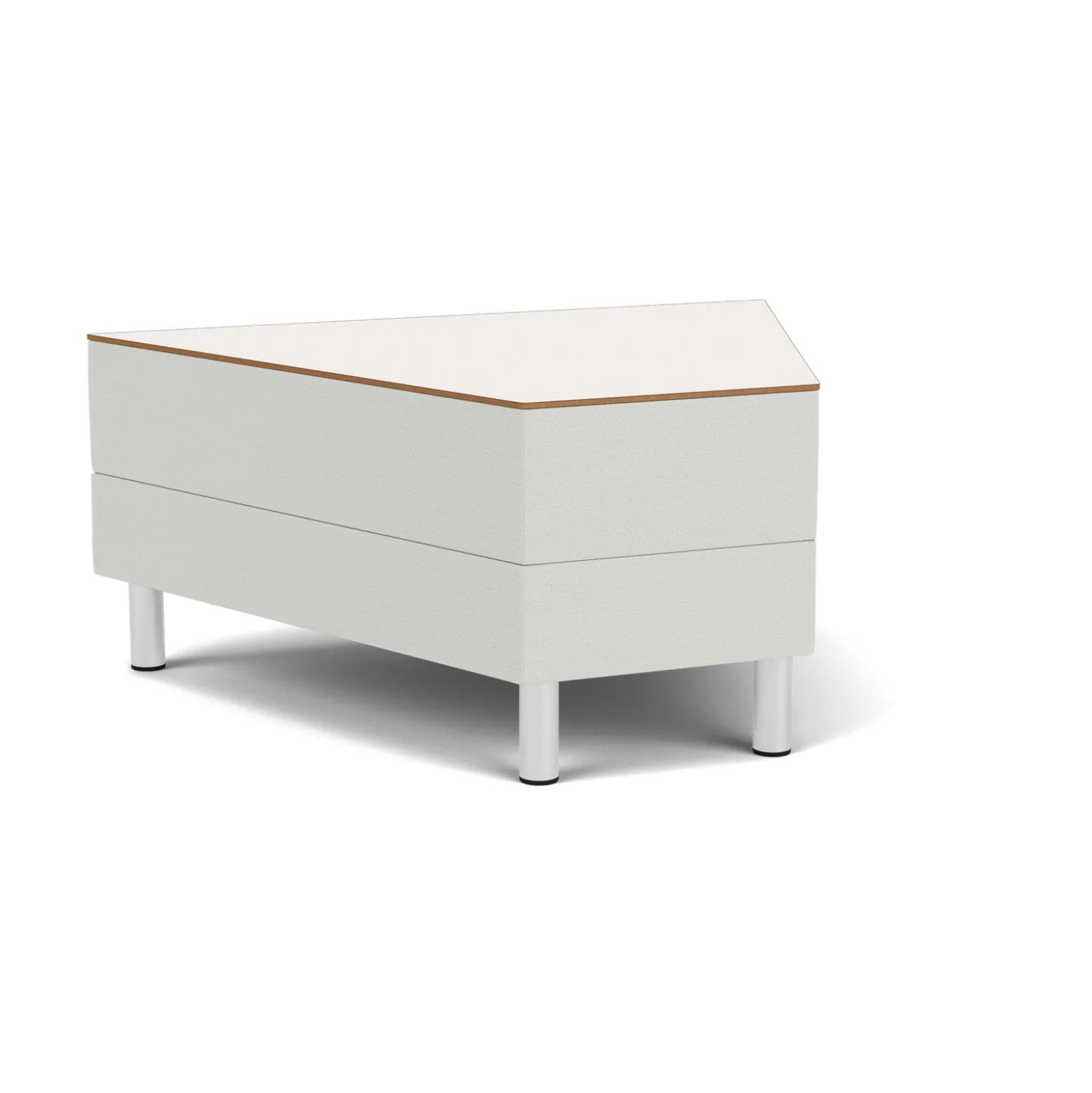 Social 45 Degree Wedge Table in Standard Upholstery