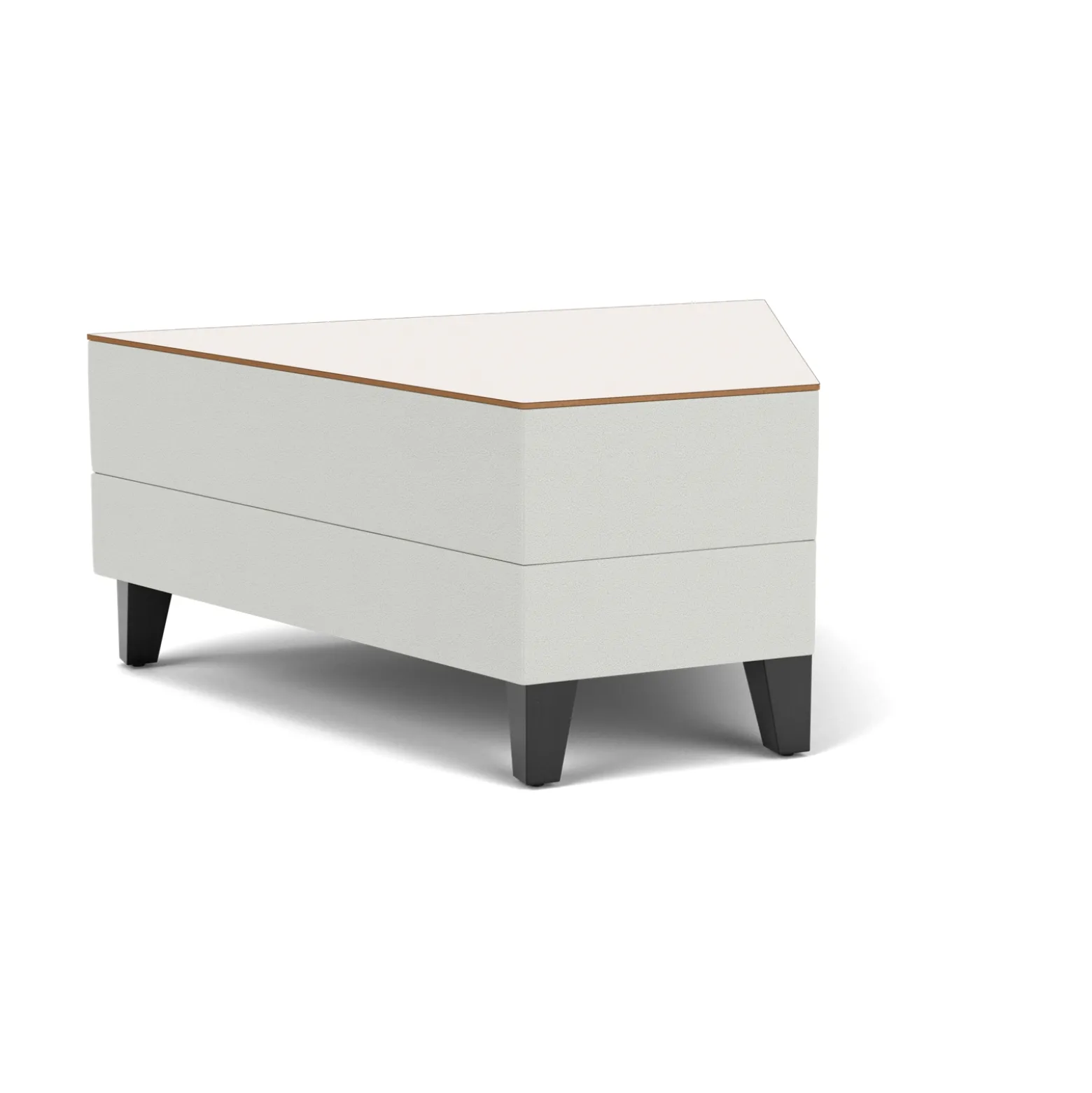Social 45 Degree Wedge Table in Standard Upholstery