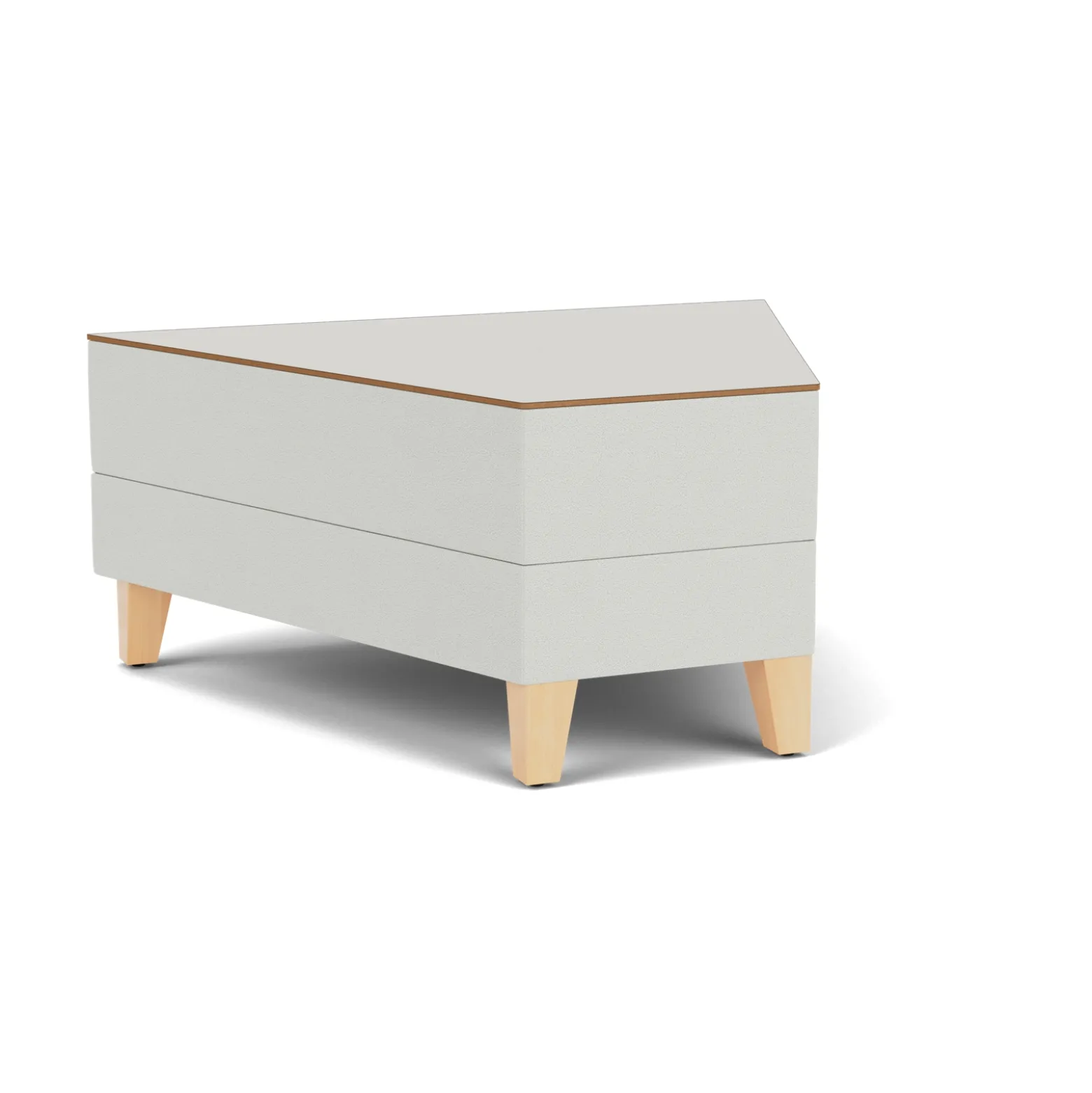 Social 45 Degree Wedge Table in Standard Upholstery