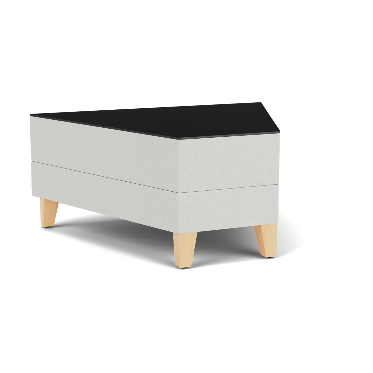Social 45 Degree Wedge Table in Standard Upholstery