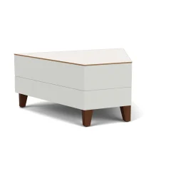 Social 45 Degree Wedge Table in Standard Upholstery