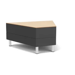 Social 45 Degree Wedge Table in Standard Upholstery