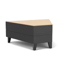 Social 45 Degree Wedge Table in Standard Upholstery