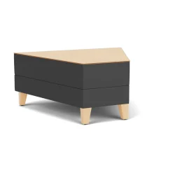 Social 45 Degree Wedge Table in Standard Upholstery