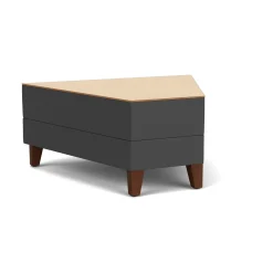 Social 45 Degree Wedge Table in Standard Upholstery