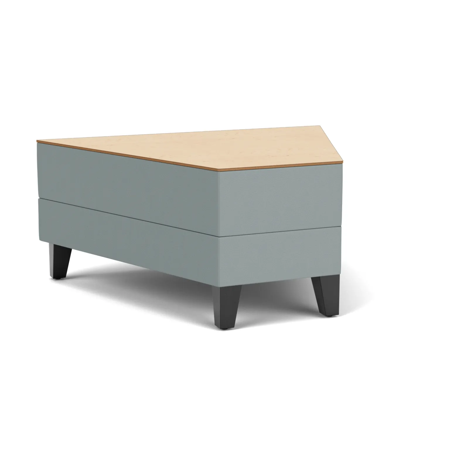 Social 45 Degree Wedge Table in Standard Upholstery