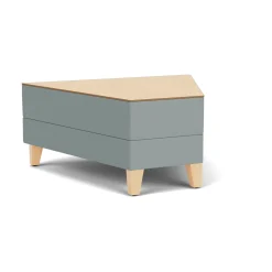 Social 45 Degree Wedge Table in Standard Upholstery