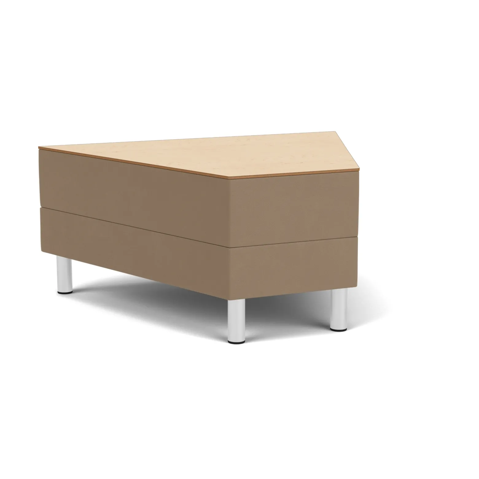 Social 45 Degree Wedge Table in Standard Upholstery