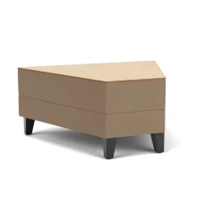 Social 45 Degree Wedge Table in Standard Upholstery