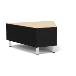 Social 45 Degree Wedge Table in Standard Upholstery