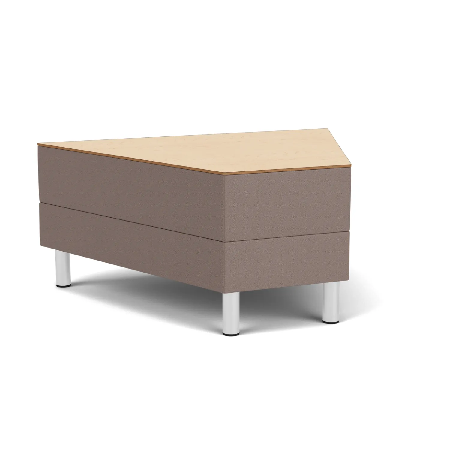 Social 45 Degree Wedge Table in Standard Upholstery
