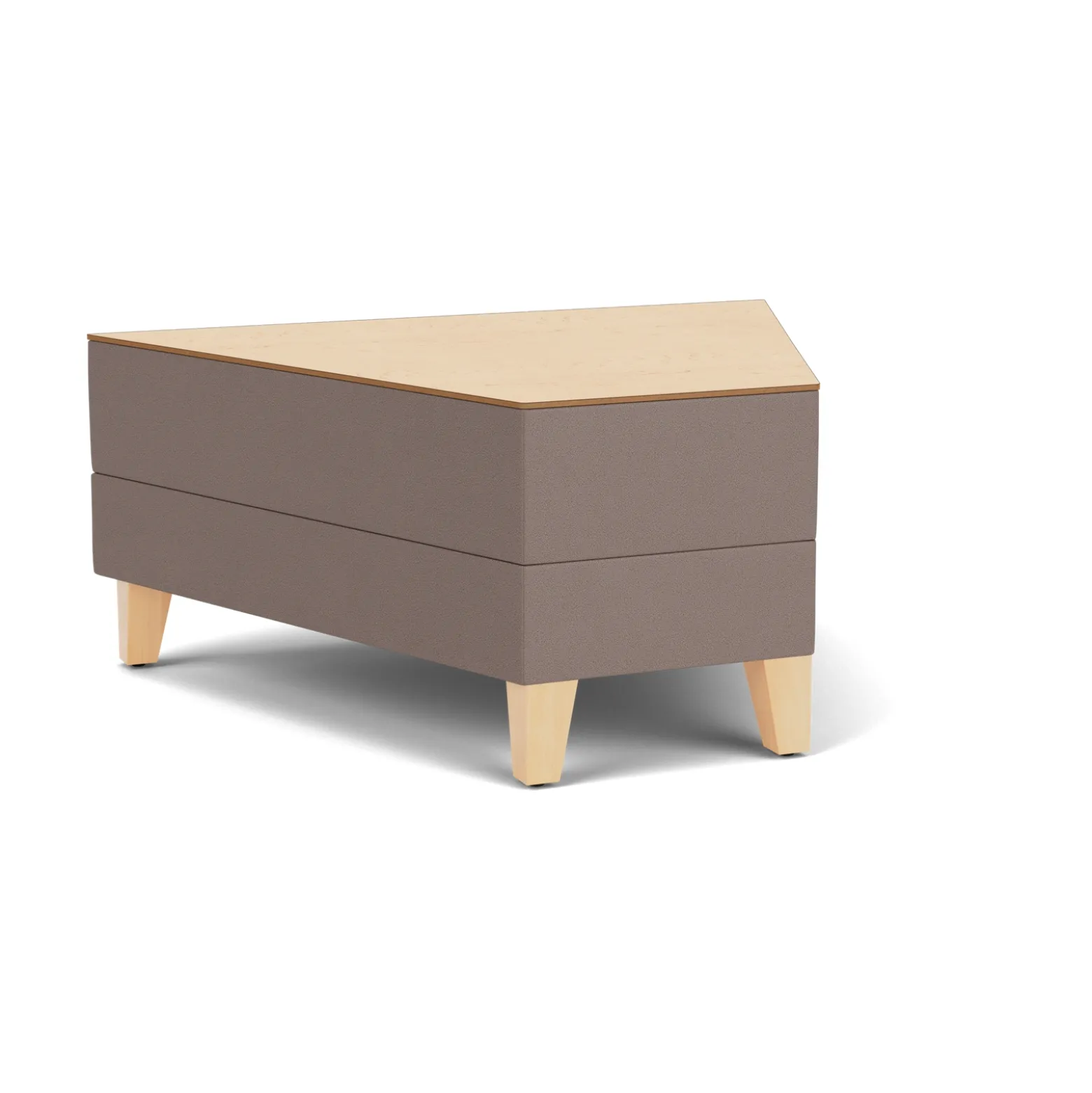 Social 45 Degree Wedge Table in Standard Upholstery