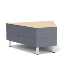 Social 45 Degree Wedge Table in Standard Upholstery