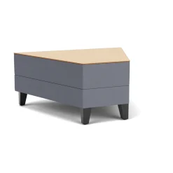 Social 45 Degree Wedge Table in Standard Upholstery