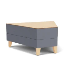 Social 45 Degree Wedge Table in Standard Upholstery