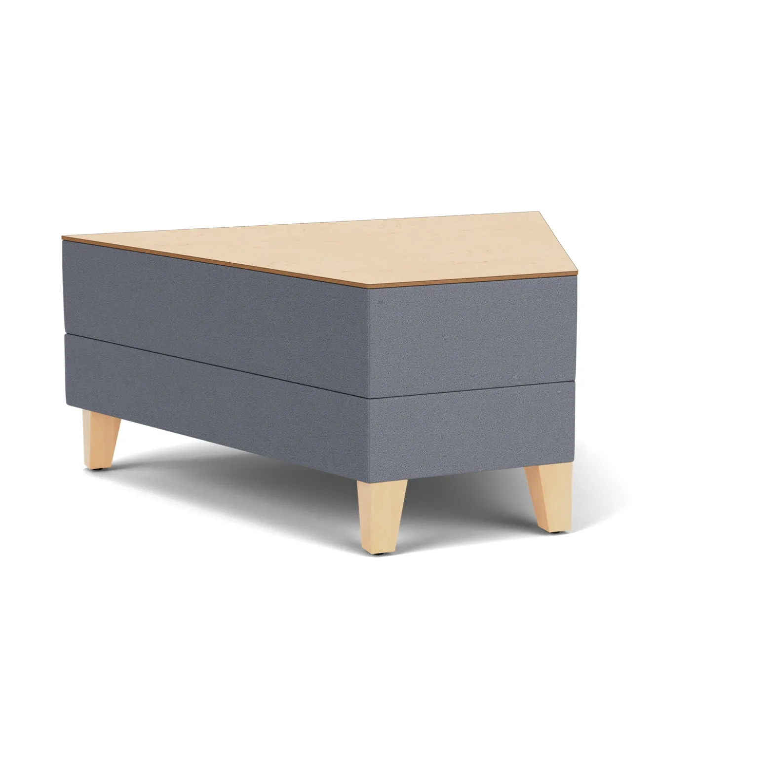 Social 45 Degree Wedge Table in Standard Upholstery