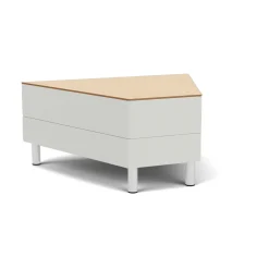 Social 45 Degree Wedge Table in Standard Upholstery