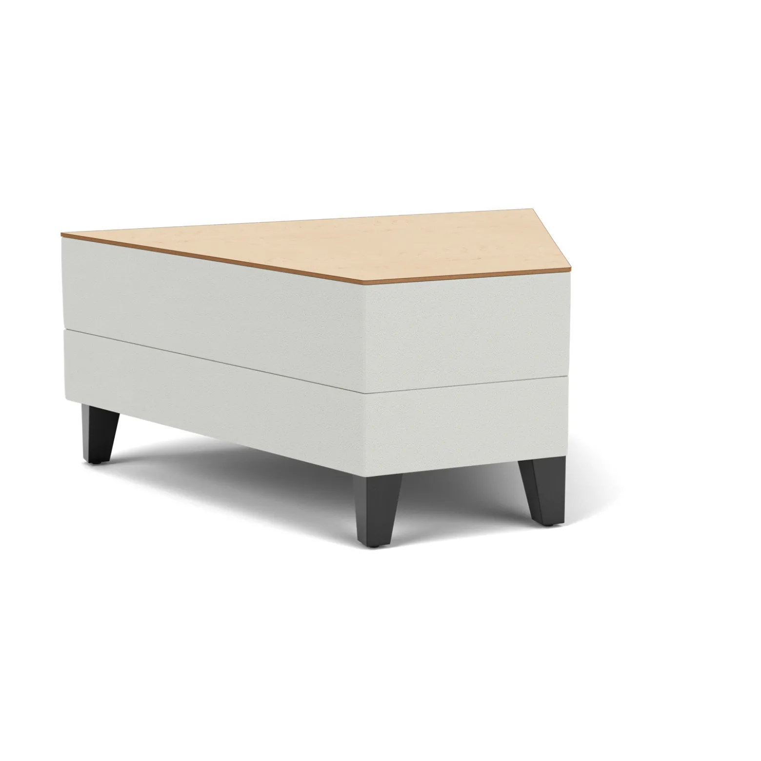 Social 45 Degree Wedge Table in Standard Upholstery