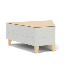 Social 45 Degree Wedge Table in Standard Upholstery