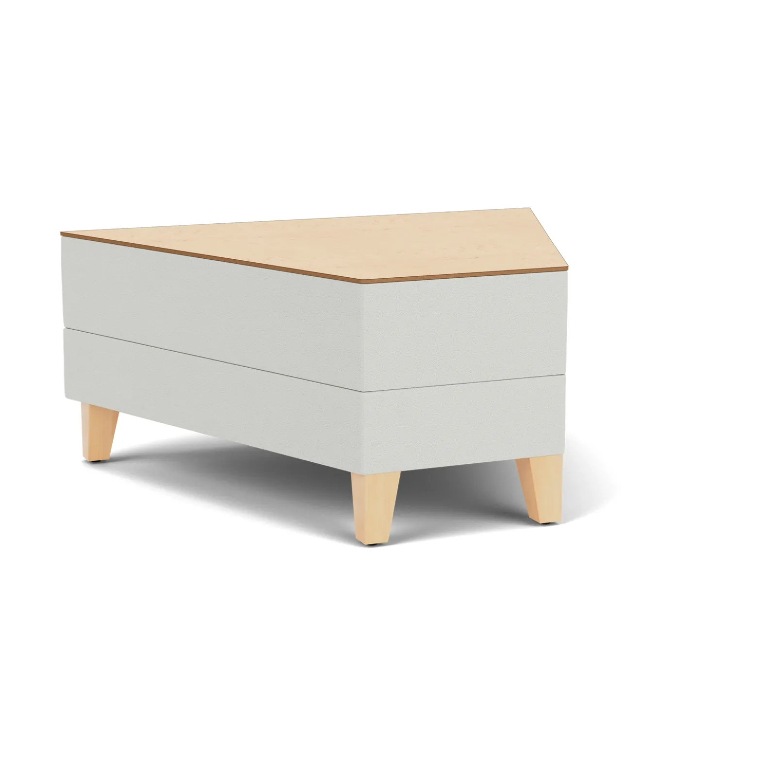 Social 45 Degree Wedge Table in Standard Upholstery