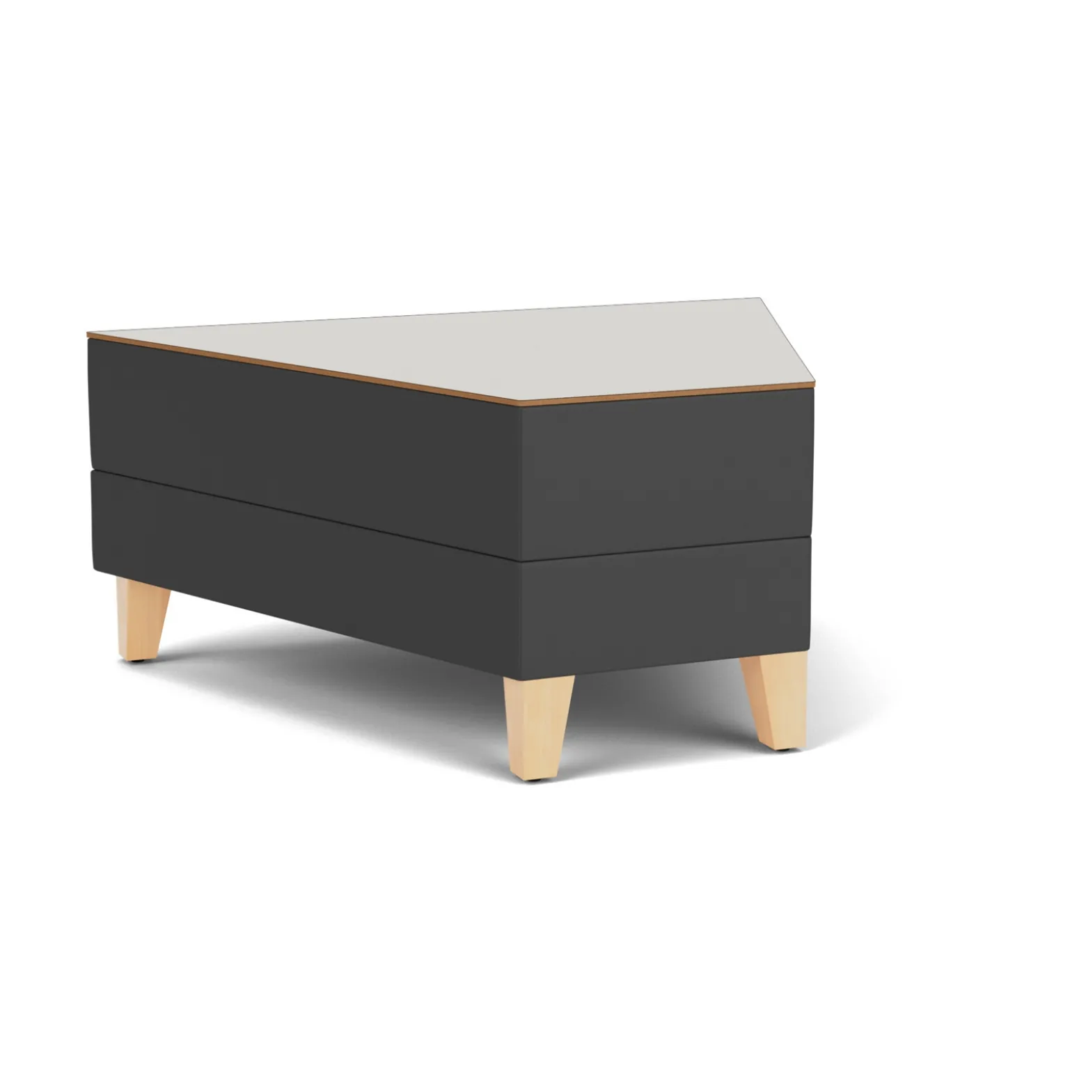 Social 45 Degree Wedge Table in Standard Upholstery
