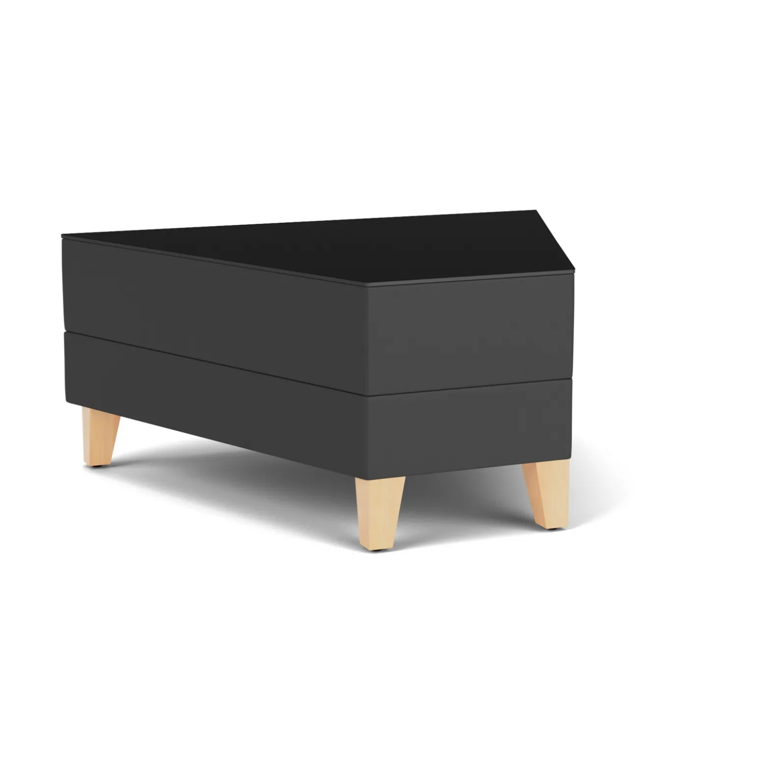 Social 45 Degree Wedge Table in Standard Upholstery