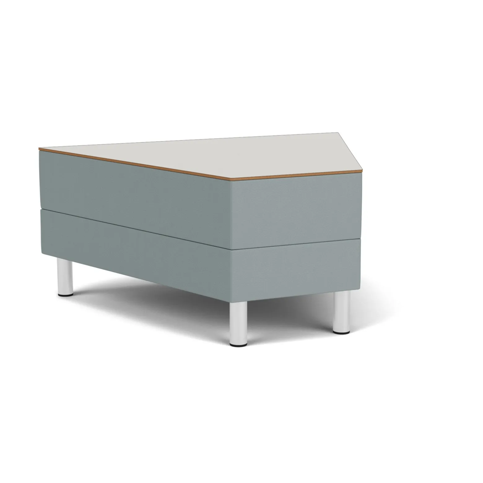 Social 45 Degree Wedge Table in Standard Upholstery