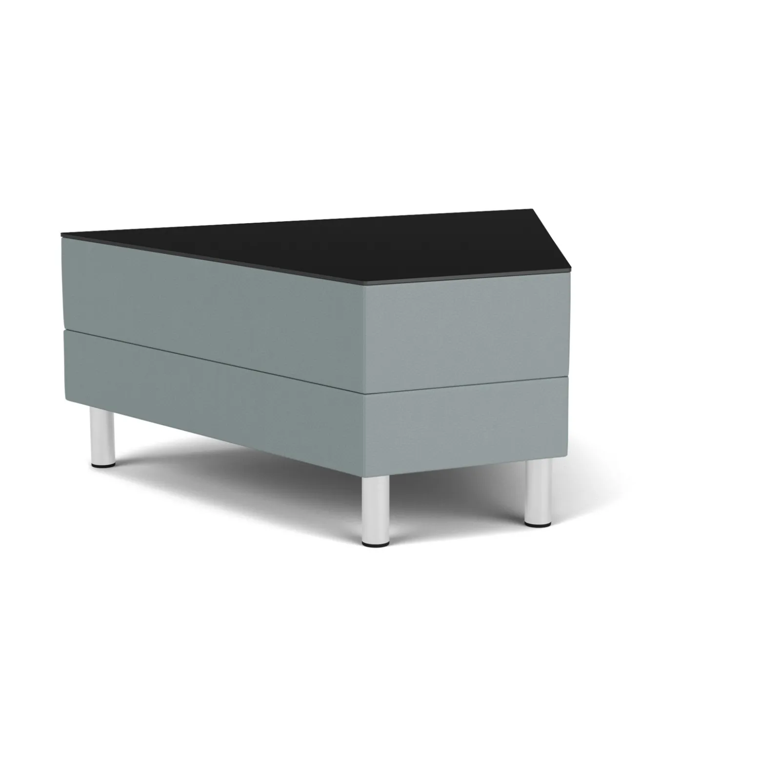 Social 45 Degree Wedge Table in Standard Upholstery