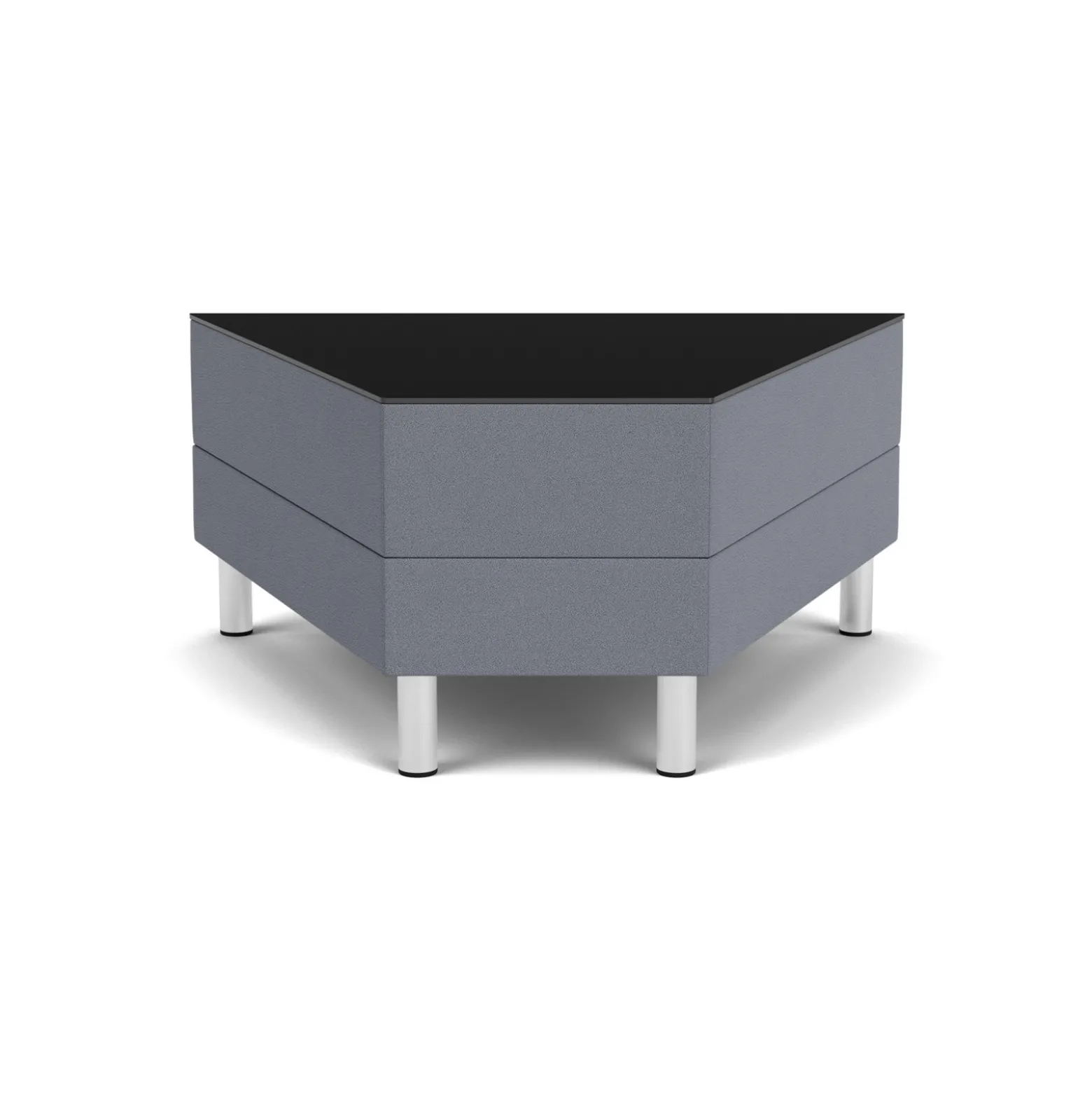 Social 45 Degree Wedge Table in Standard Upholstery