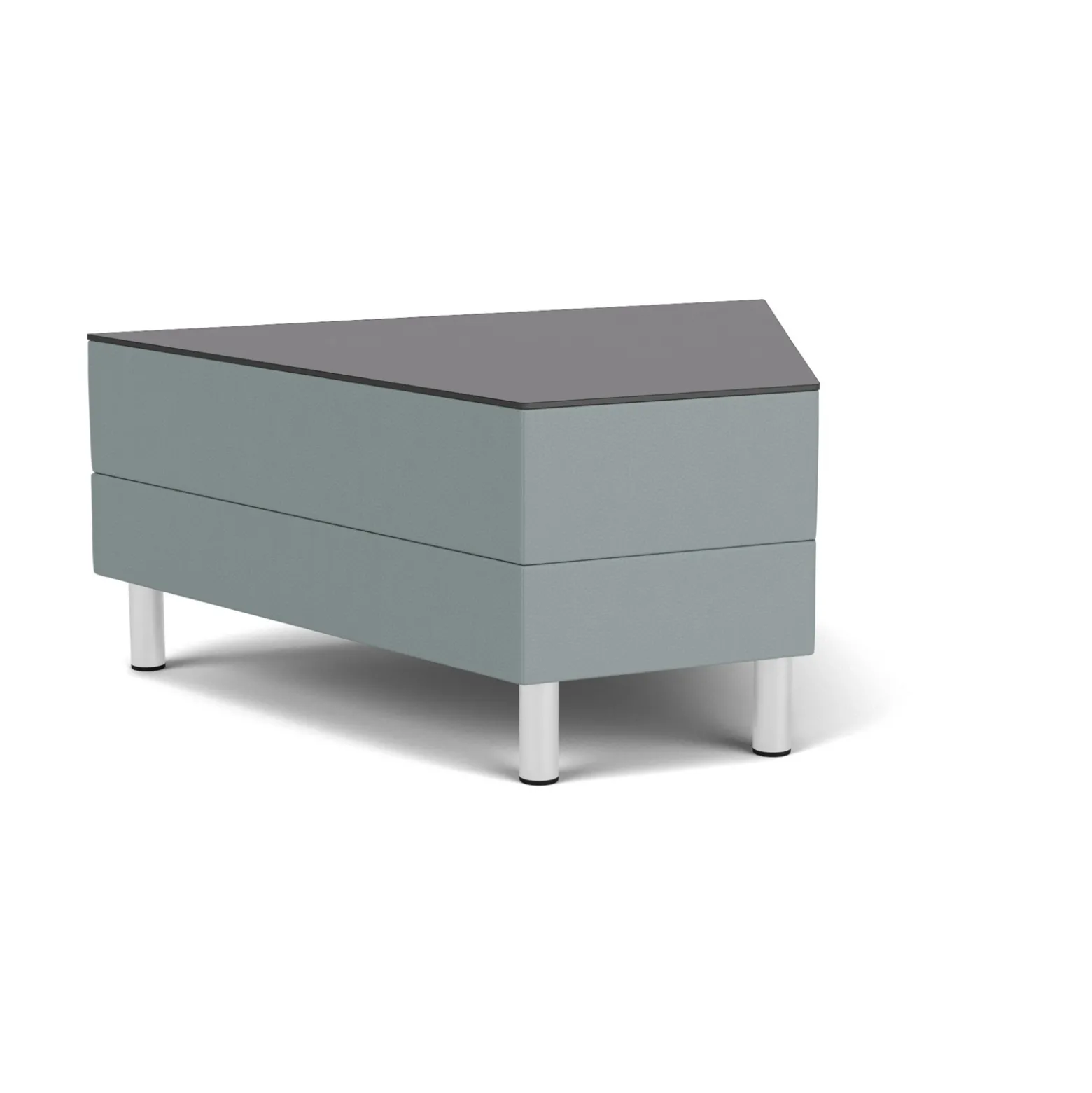 Social 45 Degree Wedge Table in Standard Upholstery