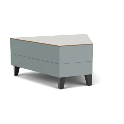 Social 45 Degree Wedge Table in Standard Upholstery