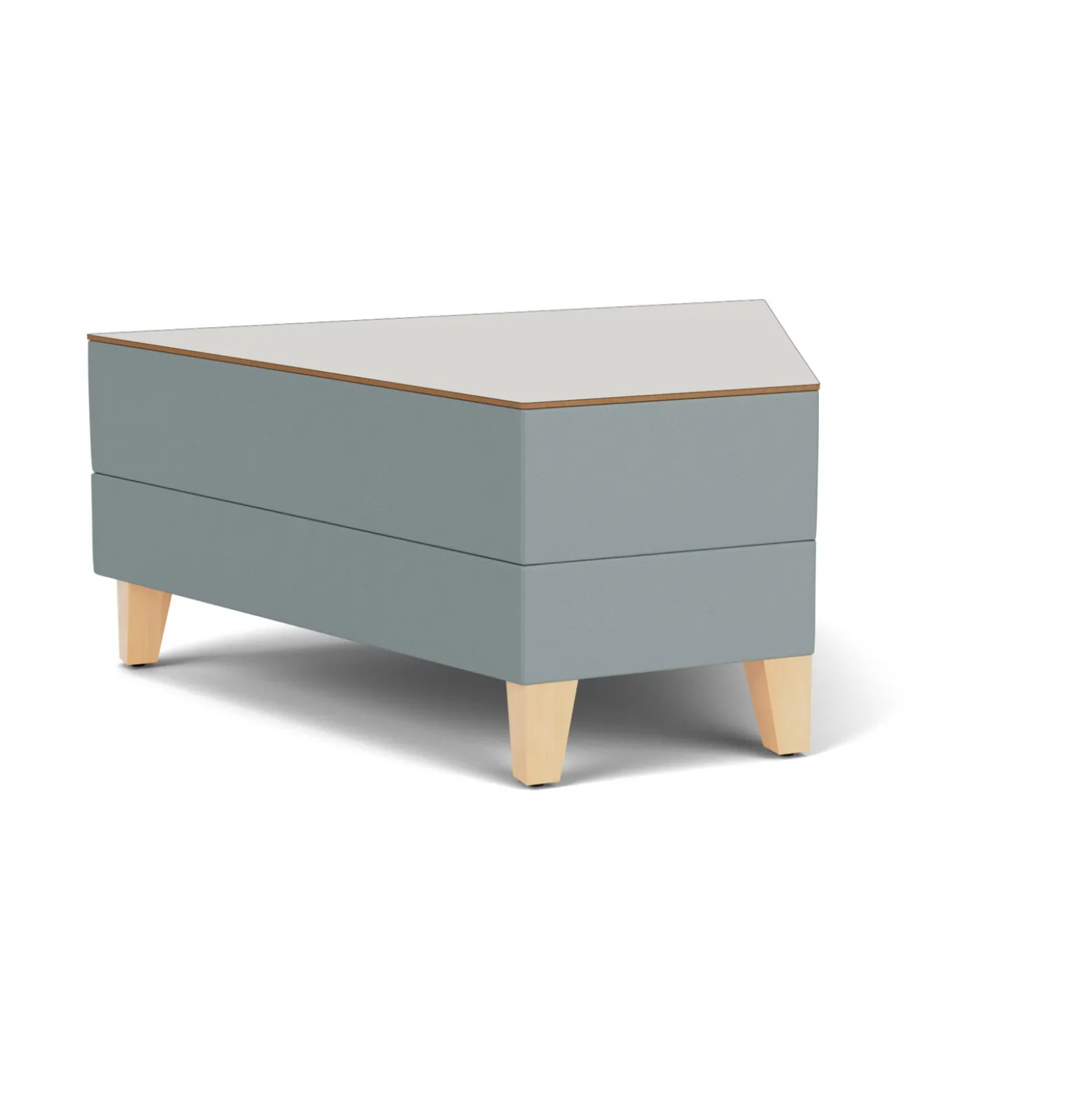 Social 45 Degree Wedge Table in Standard Upholstery