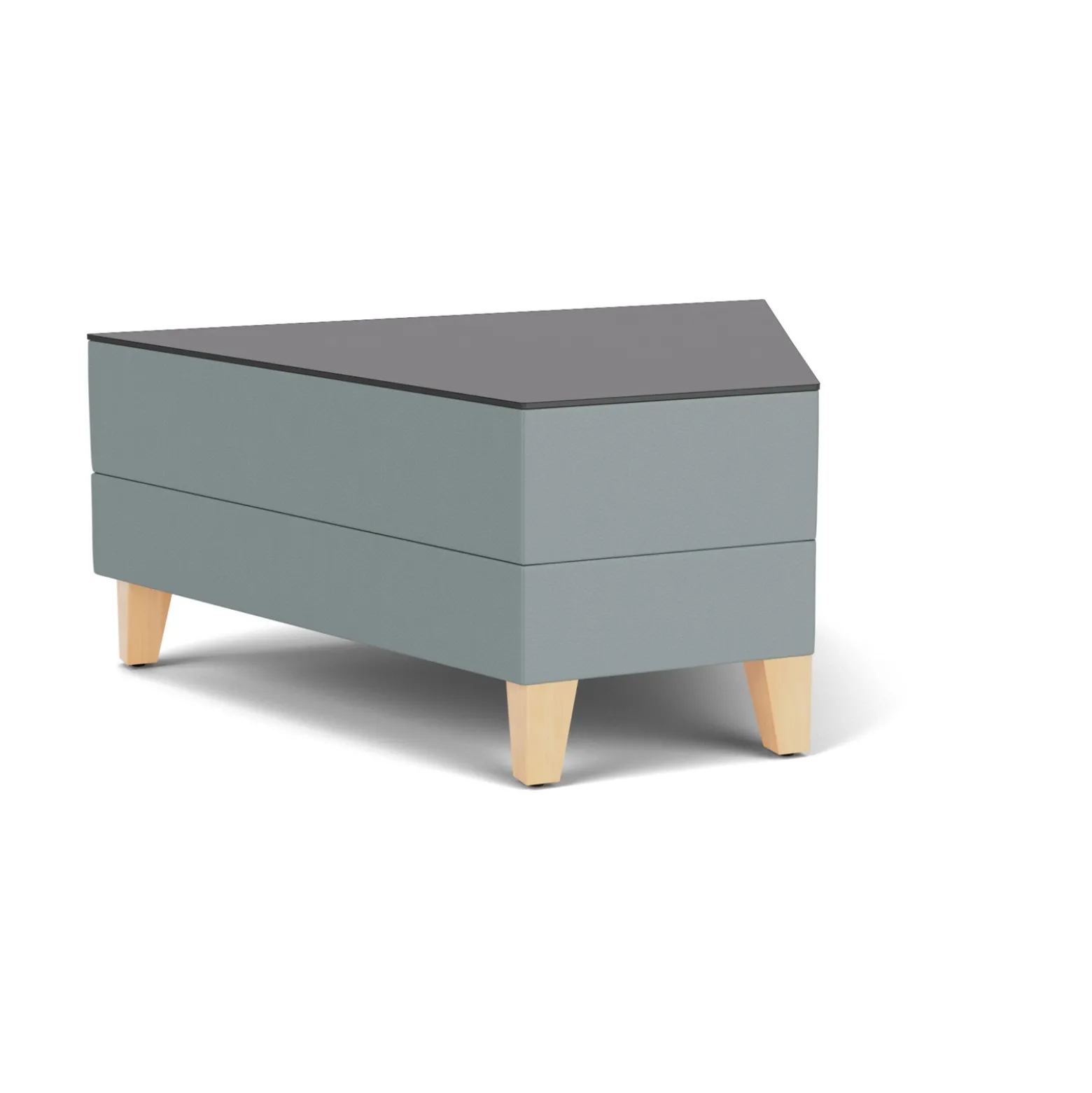 Social 45 Degree Wedge Table in Standard Upholstery