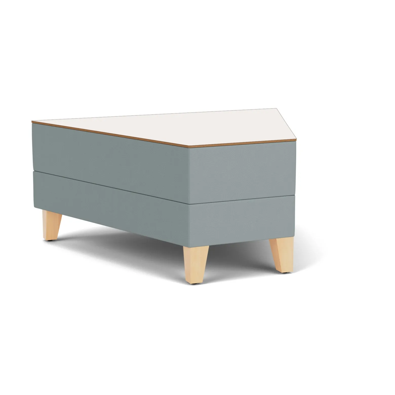 Social 45 Degree Wedge Table in Standard Upholstery
