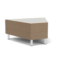 Social 45 Degree Wedge Table in Standard Upholstery
