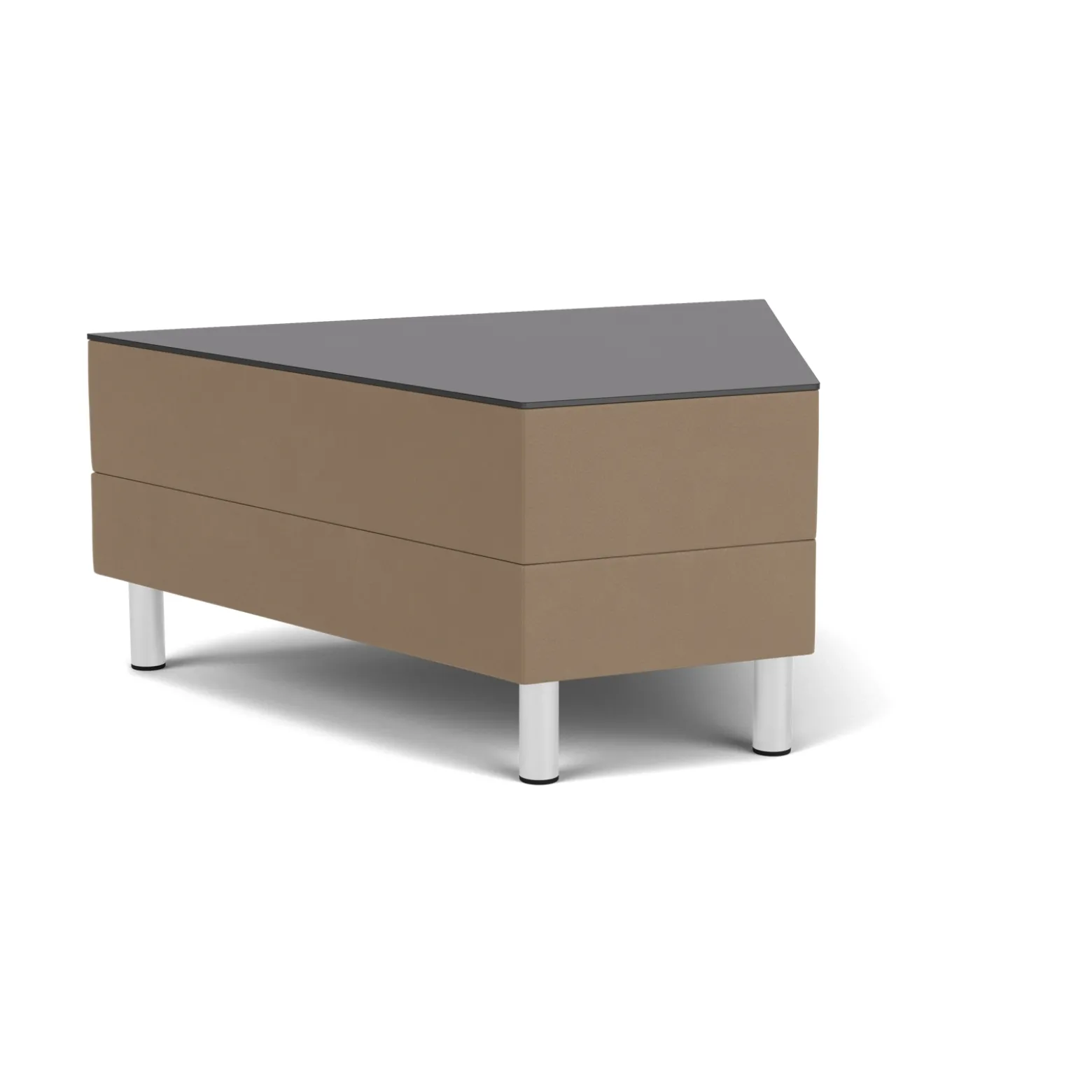 Social 45 Degree Wedge Table in Standard Upholstery