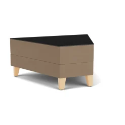 Social 45 Degree Wedge Table in Standard Upholstery