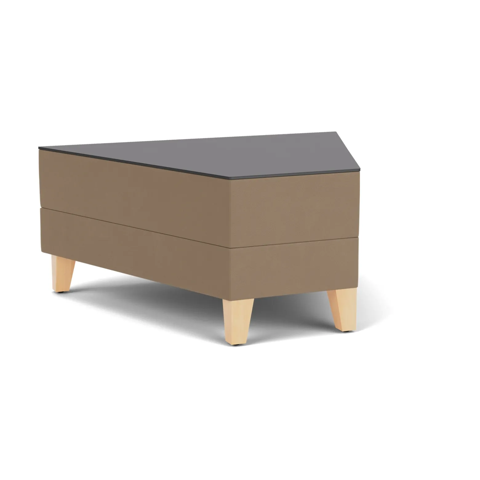 Social 45 Degree Wedge Table in Standard Upholstery