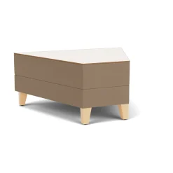Social 45 Degree Wedge Table in Standard Upholstery