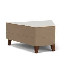 Social 45 Degree Wedge Table in Standard Upholstery