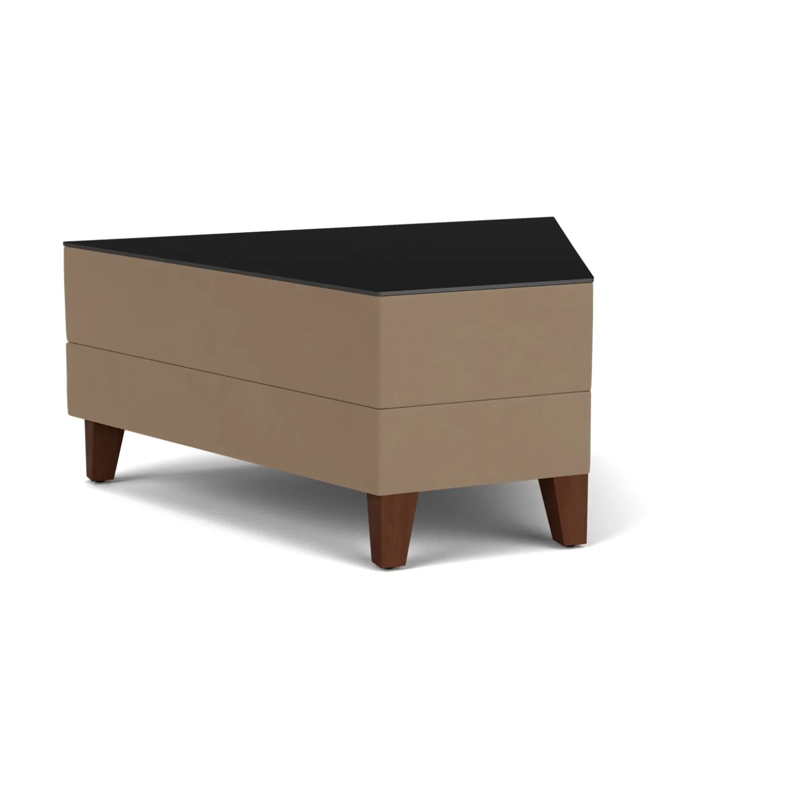 Social 45 Degree Wedge Table in Standard Upholstery