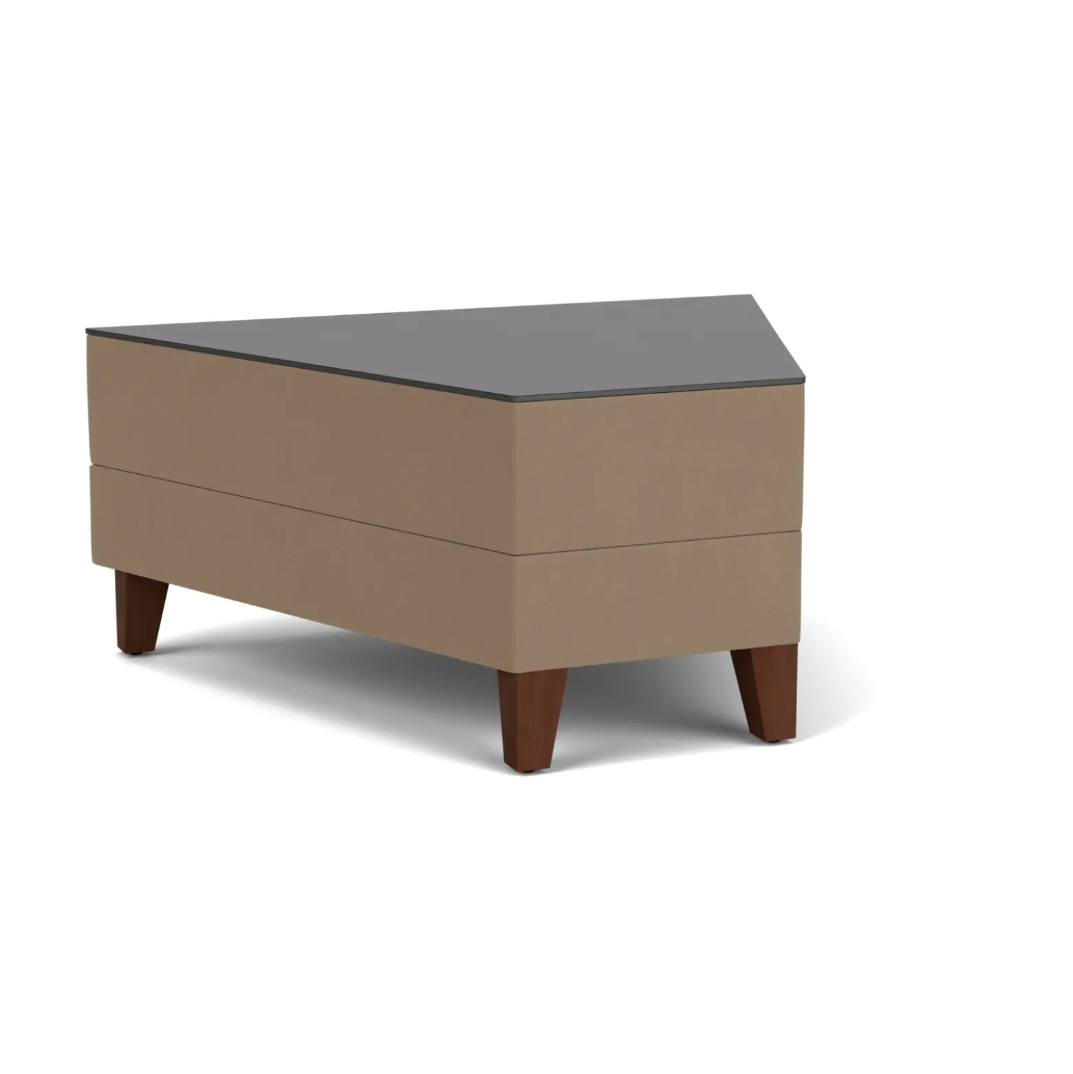 Social 45 Degree Wedge Table in Standard Upholstery