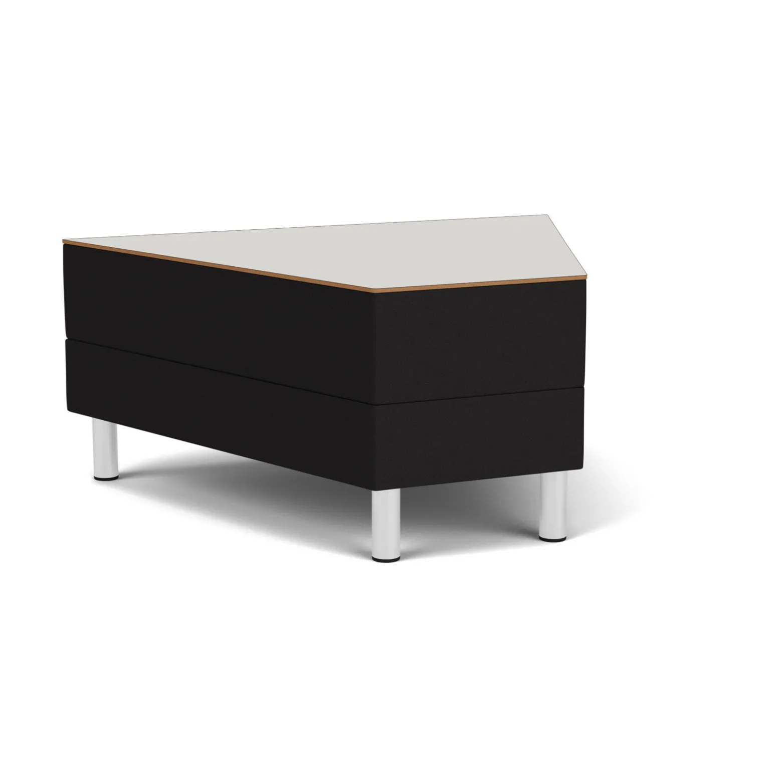 Social 45 Degree Wedge Table in Standard Upholstery