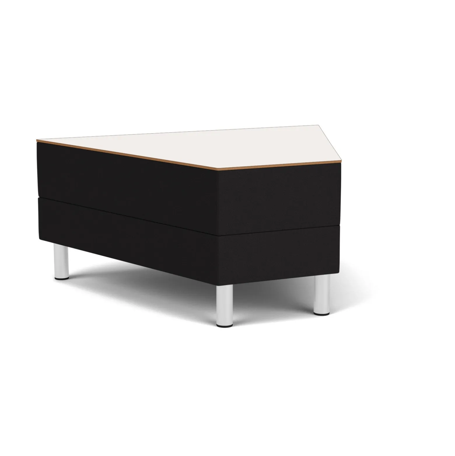 Social 45 Degree Wedge Table in Standard Upholstery