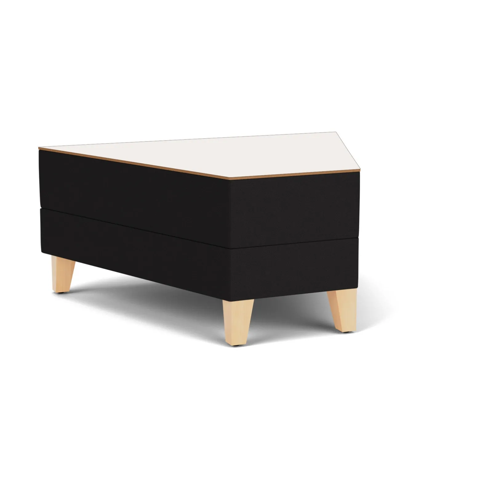 Social 45 Degree Wedge Table in Standard Upholstery