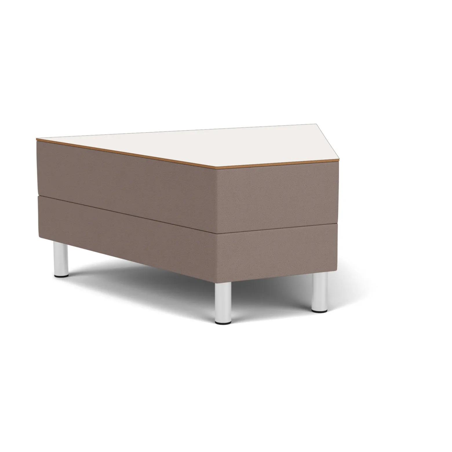 Social 45 Degree Wedge Table in Standard Upholstery