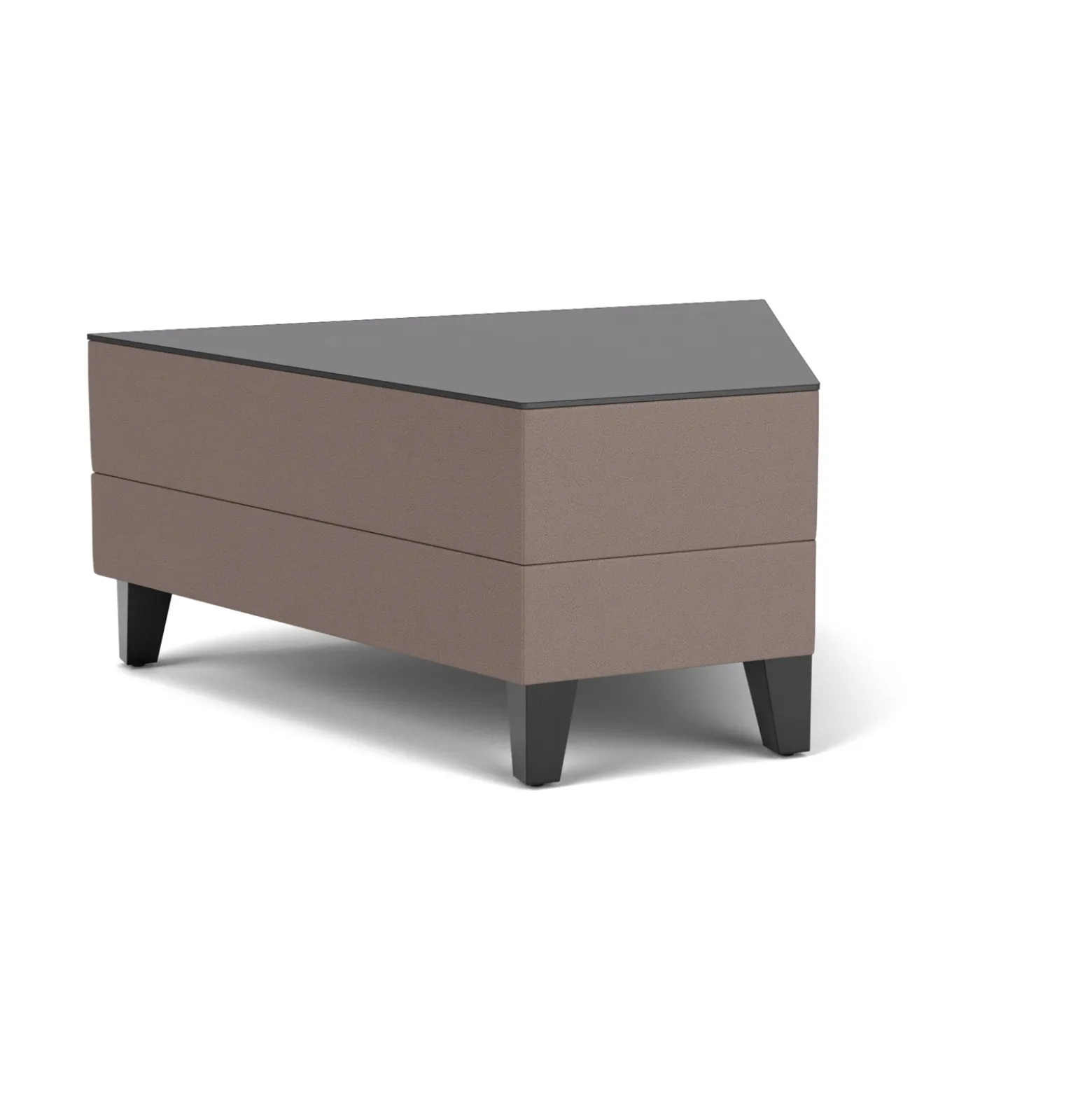 Social 45 Degree Wedge Table in Standard Upholstery