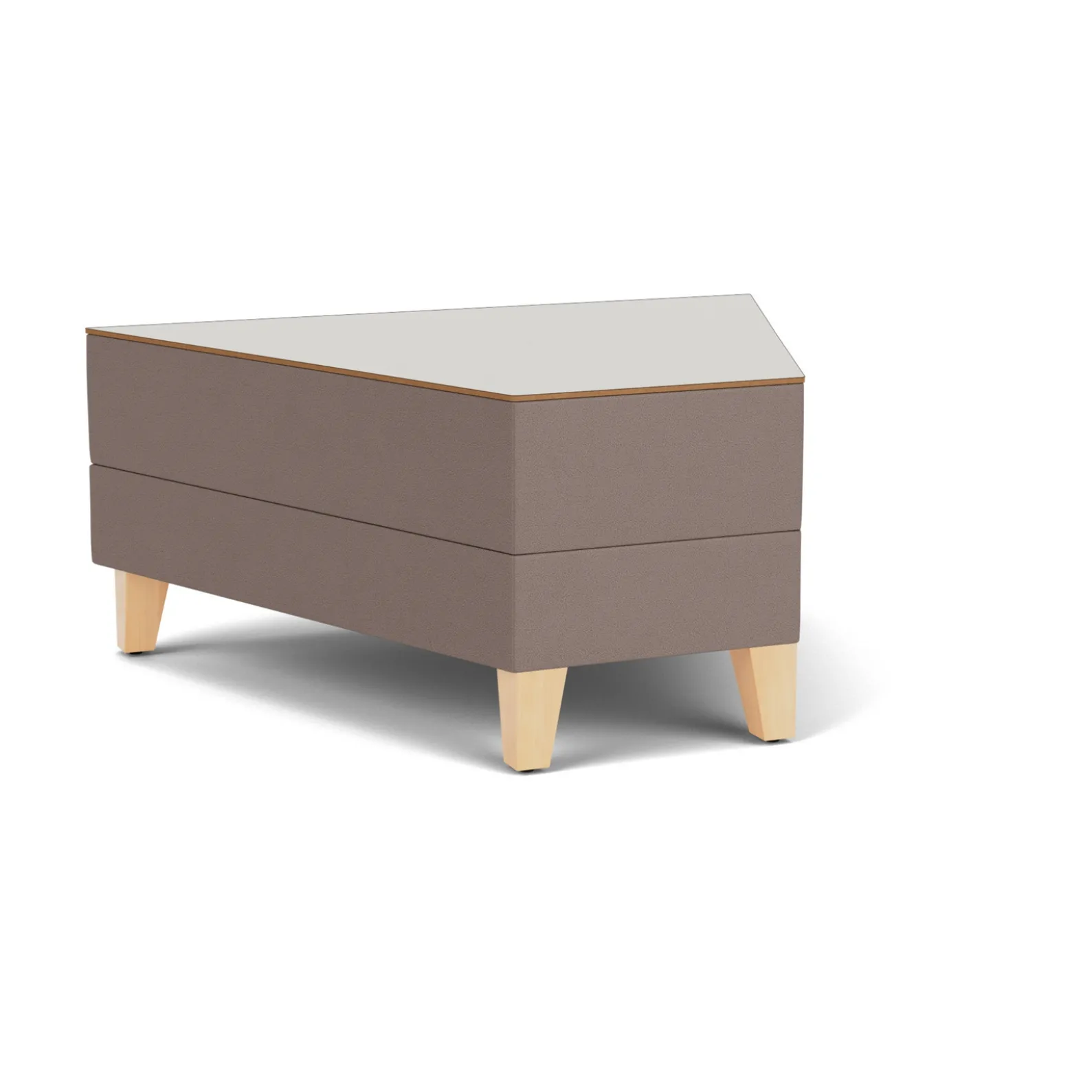 Social 45 Degree Wedge Table in Standard Upholstery
