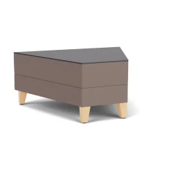 Social 45 Degree Wedge Table in Standard Upholstery